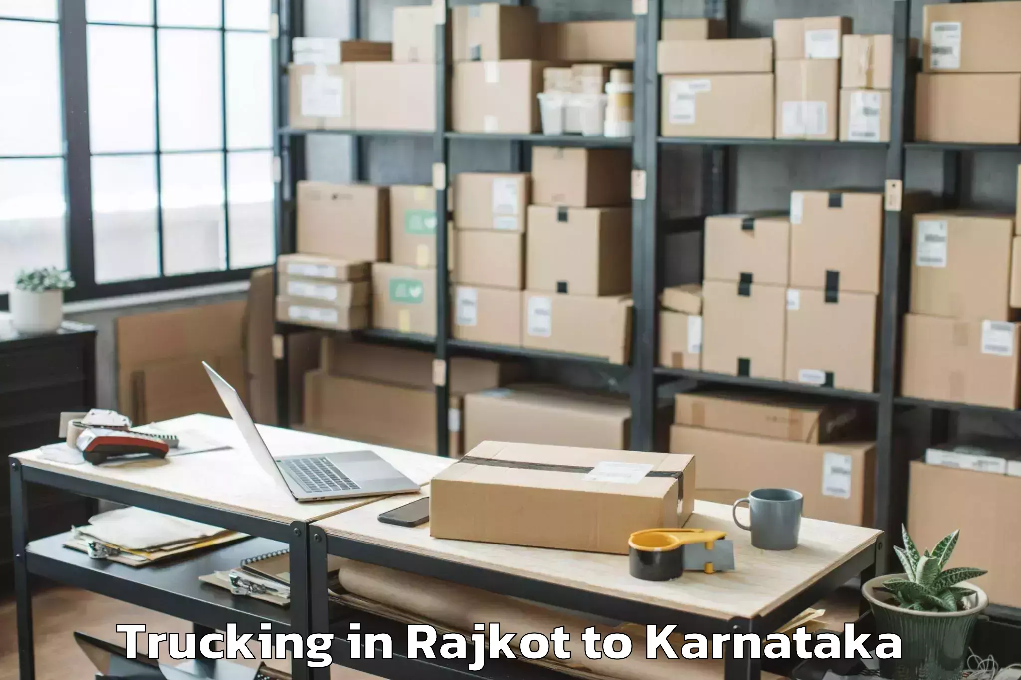 Easy Rajkot to Harohalli Trucking Booking